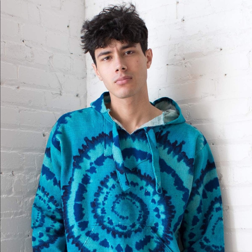 Tie dye baja hoodie